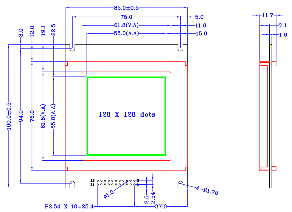 点阵液晶屏 点阵液晶屏